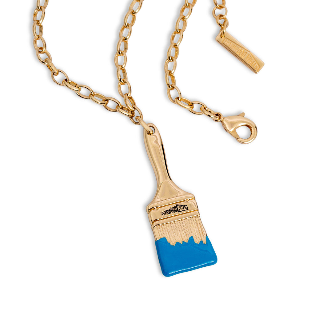 Wynwood Walls PAINTBRUSH Turquoise Necklace