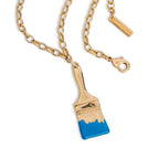 Wynwood Walls PAINTBRUSH Turquoise Necklace