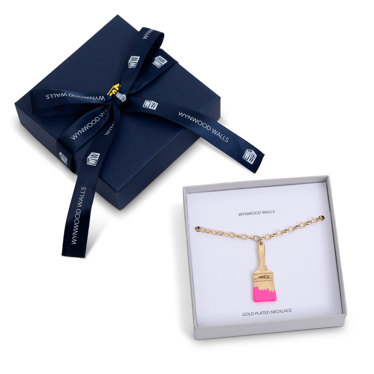 Wynwood Walls PAINTBRUSH Pink Necklace