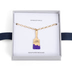 Wynwood Walls PAINTBRUSH Purple Necklace