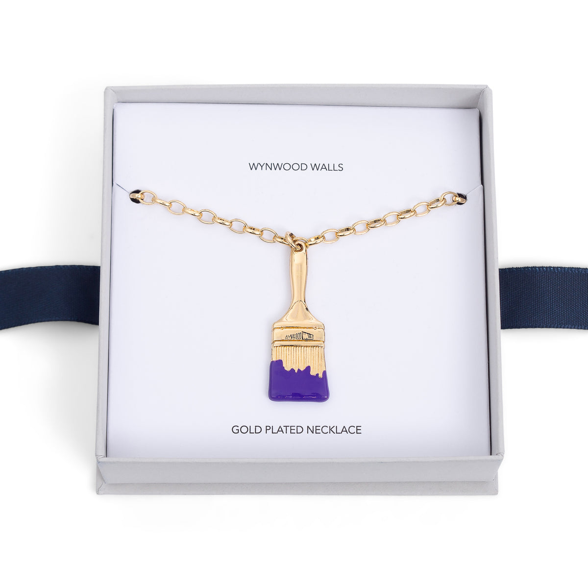 Wynwood Walls PAINTBRUSH Purple Necklace