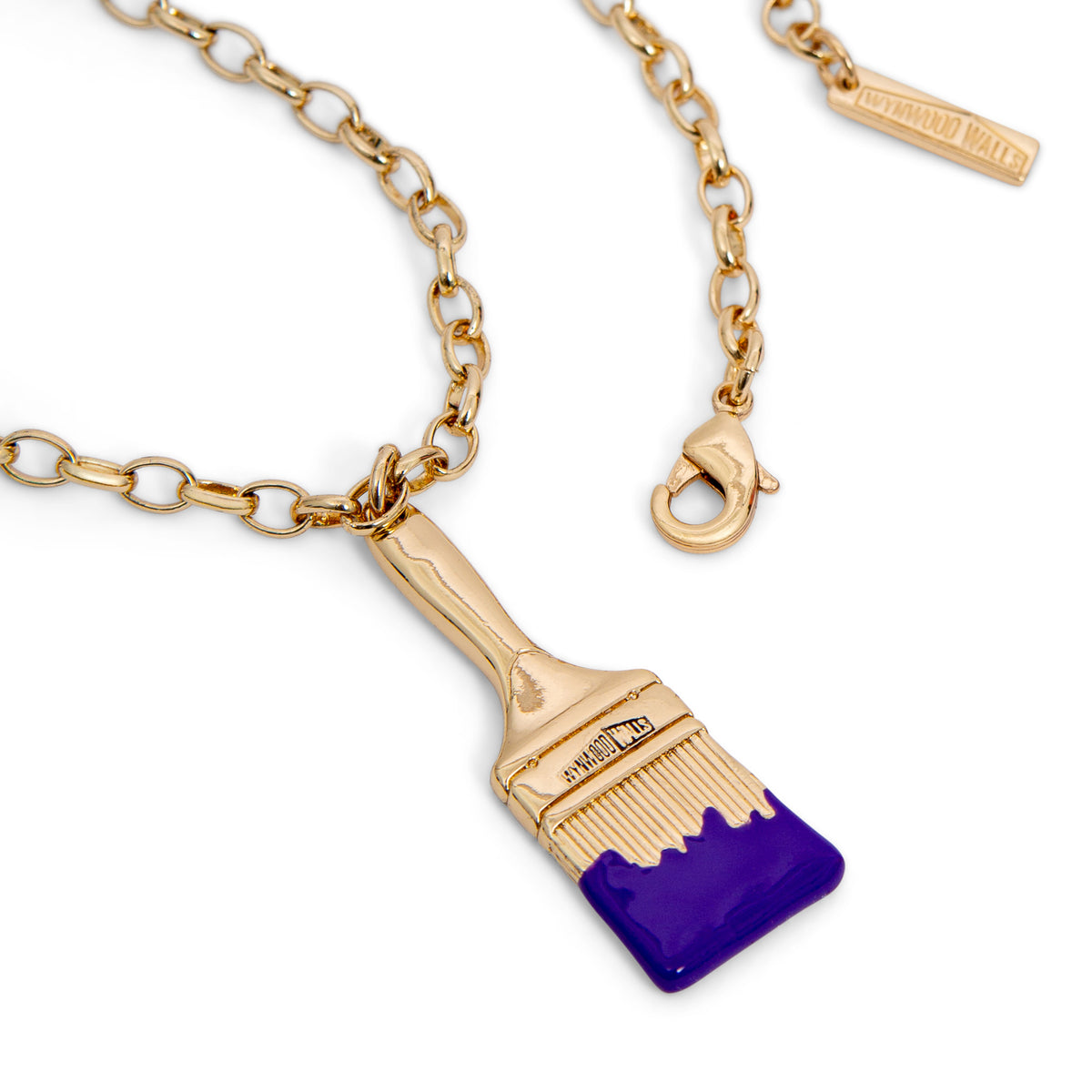 Wynwood Walls PAINTBRUSH Purple Necklace