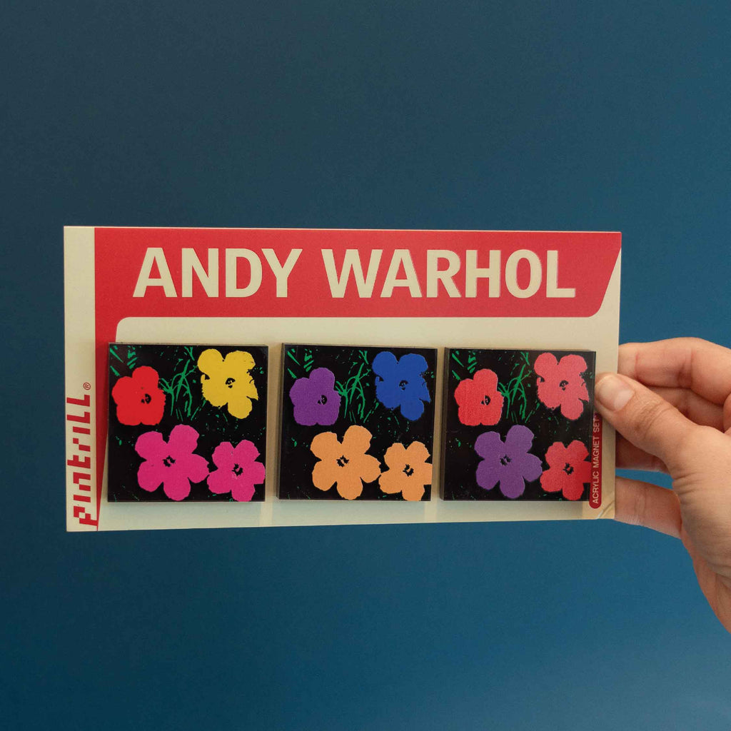 Warhol Flowers Acrylic Magnet Set Series 1