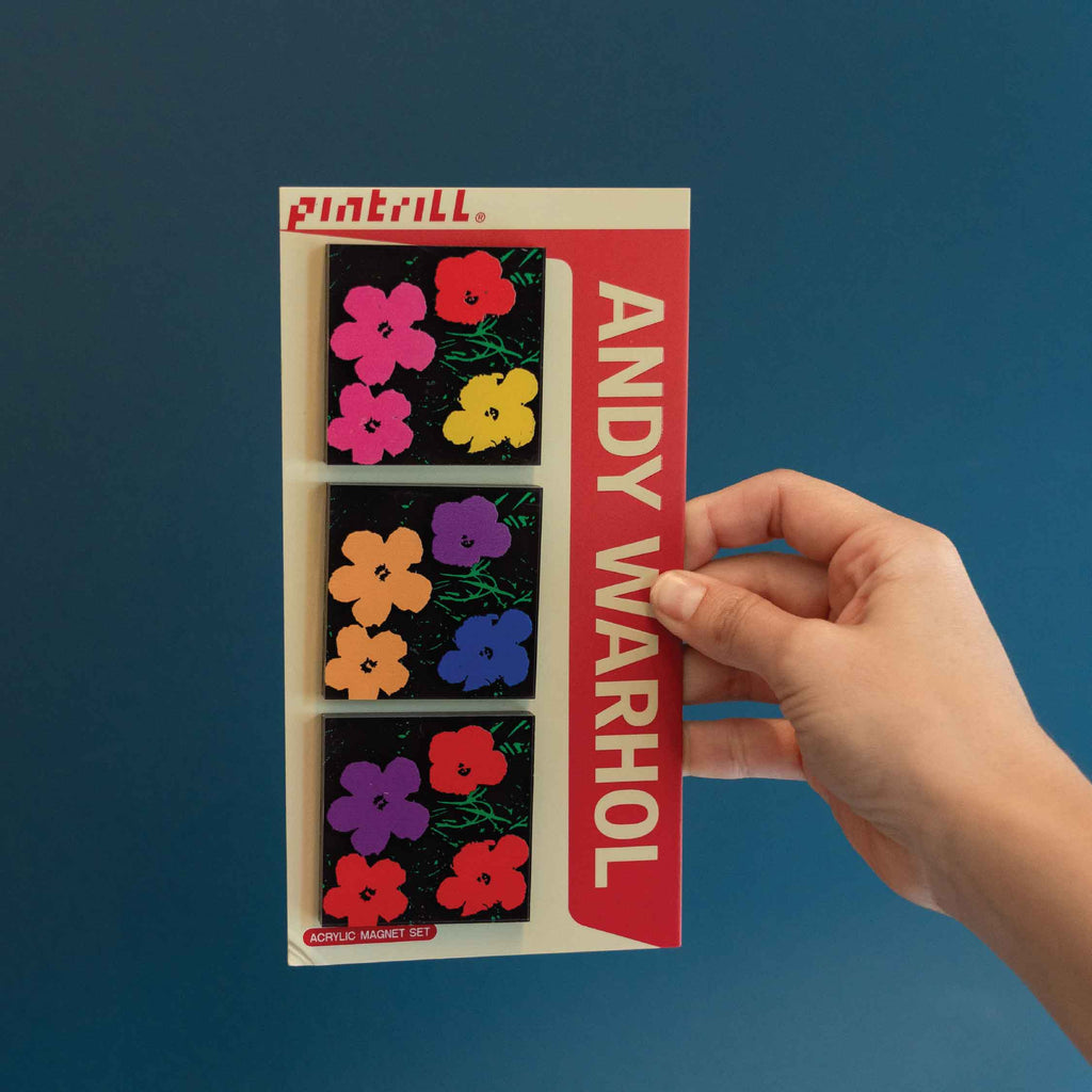 Warhol Flowers Acrylic Magnet Set Series 1