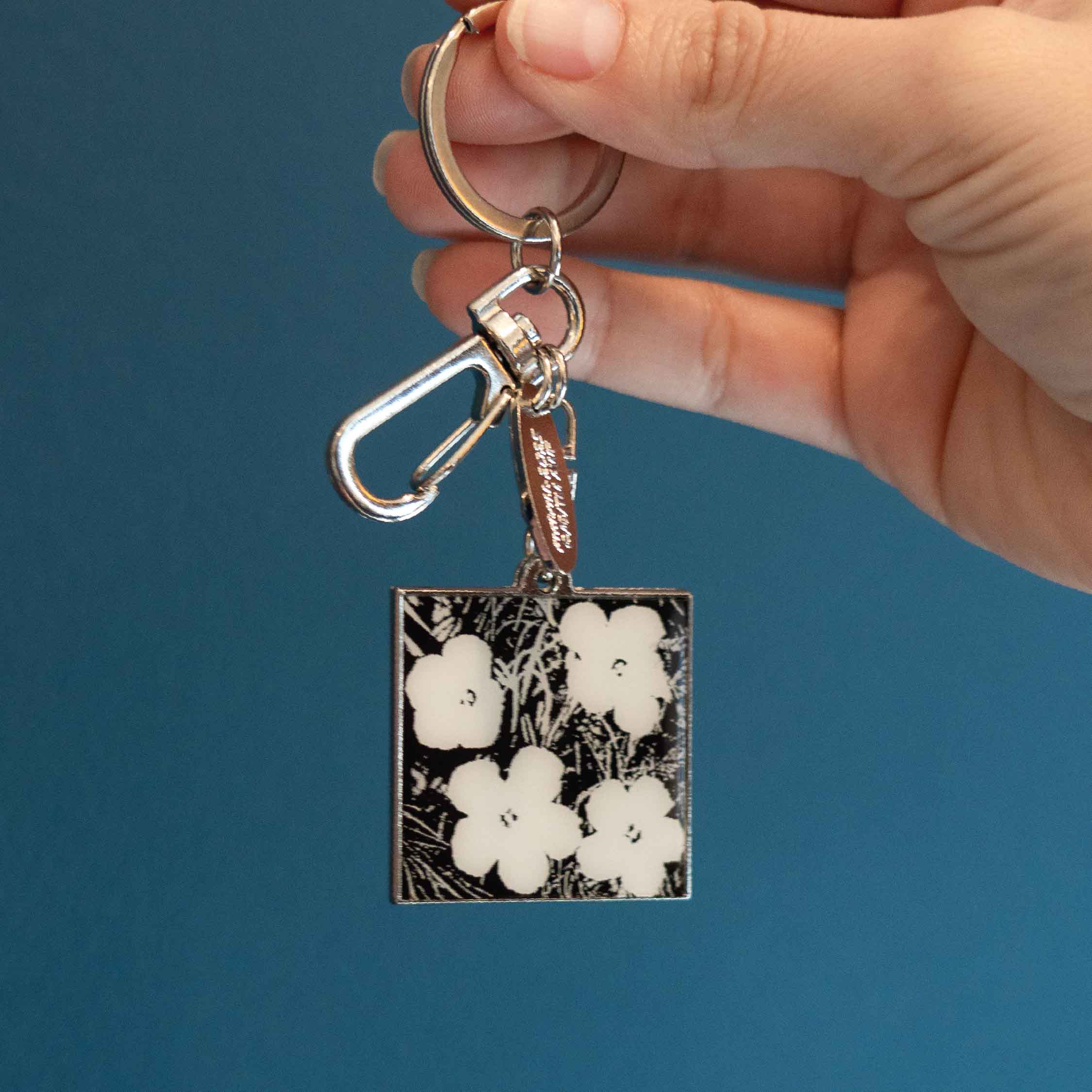 Warhol Flowers Metal Keyclip Series 1