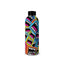 Colorful patterned bottle with 'Greg Mike' branding on a white background