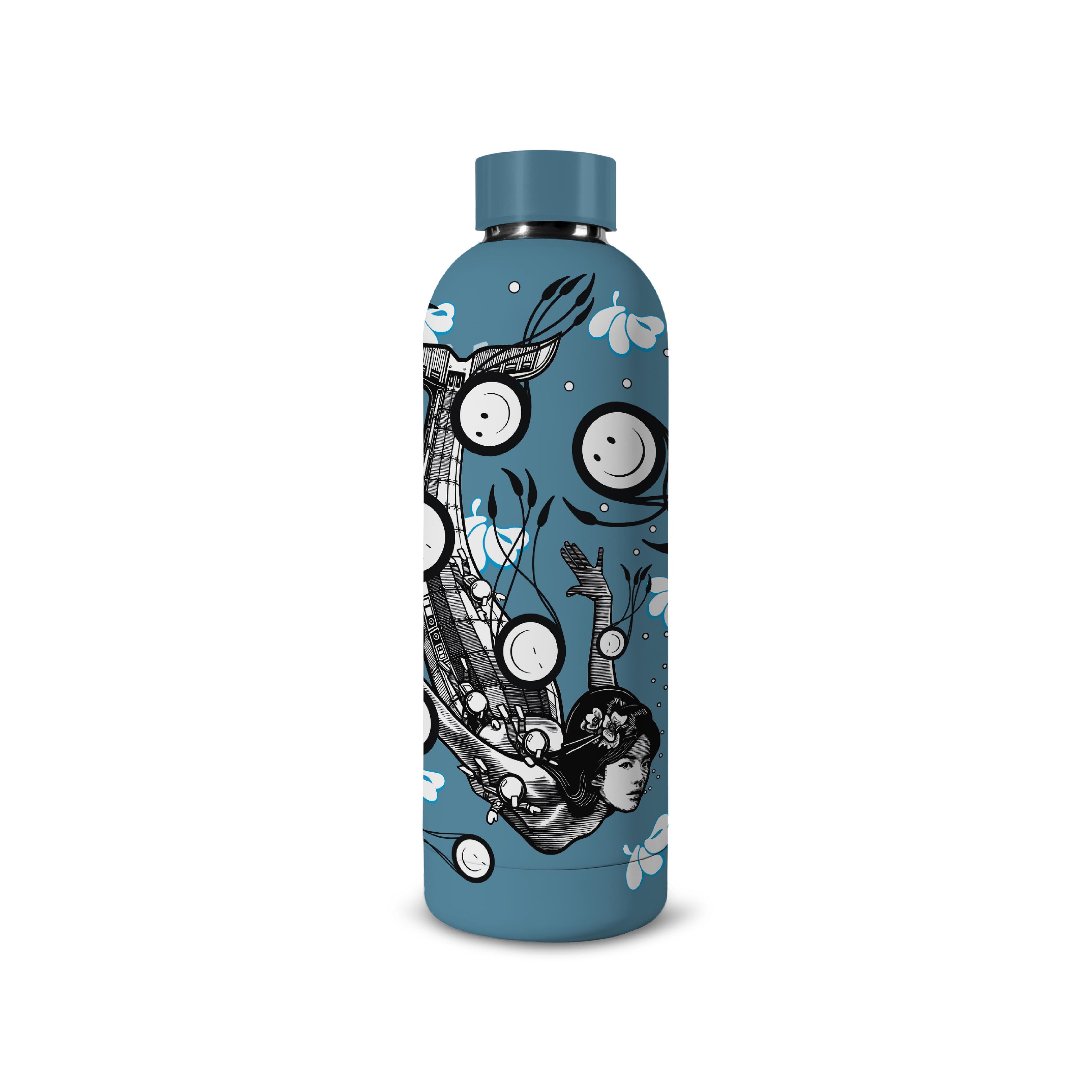The London Police MERMAID WITH SQUILLADS Water Bottle 750mL