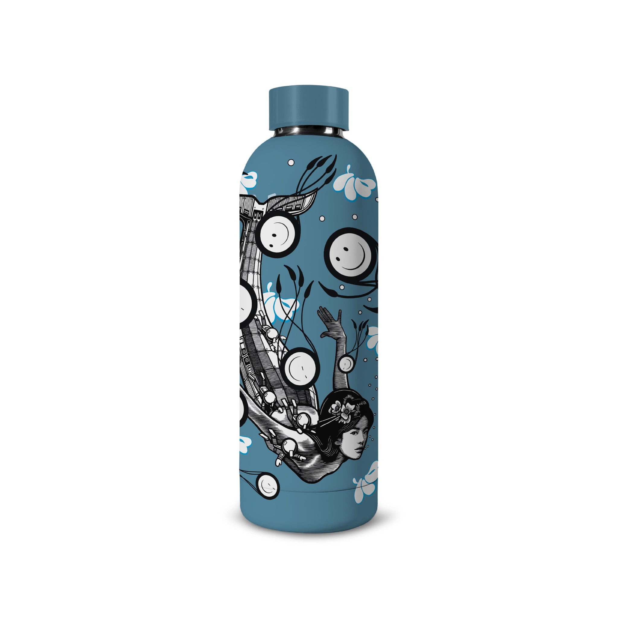 The London Police MERMAID WITH SQUILLADS Water Bottle 750mL