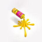 Yellow Warhol Tomato Soup Can Splash Graffiti Sculpture
