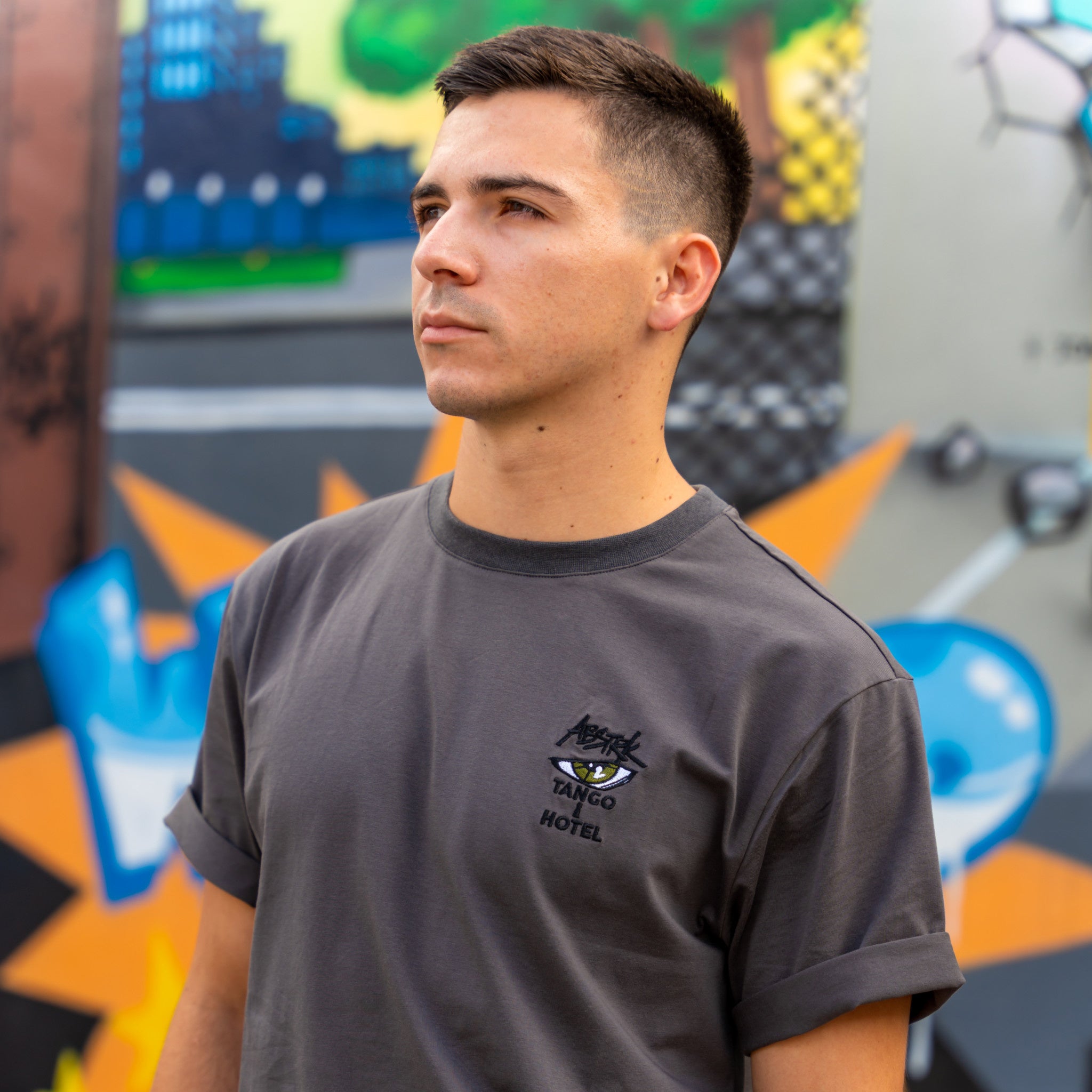 ABSTRK Grey Tee - Wynwood Walls Shop