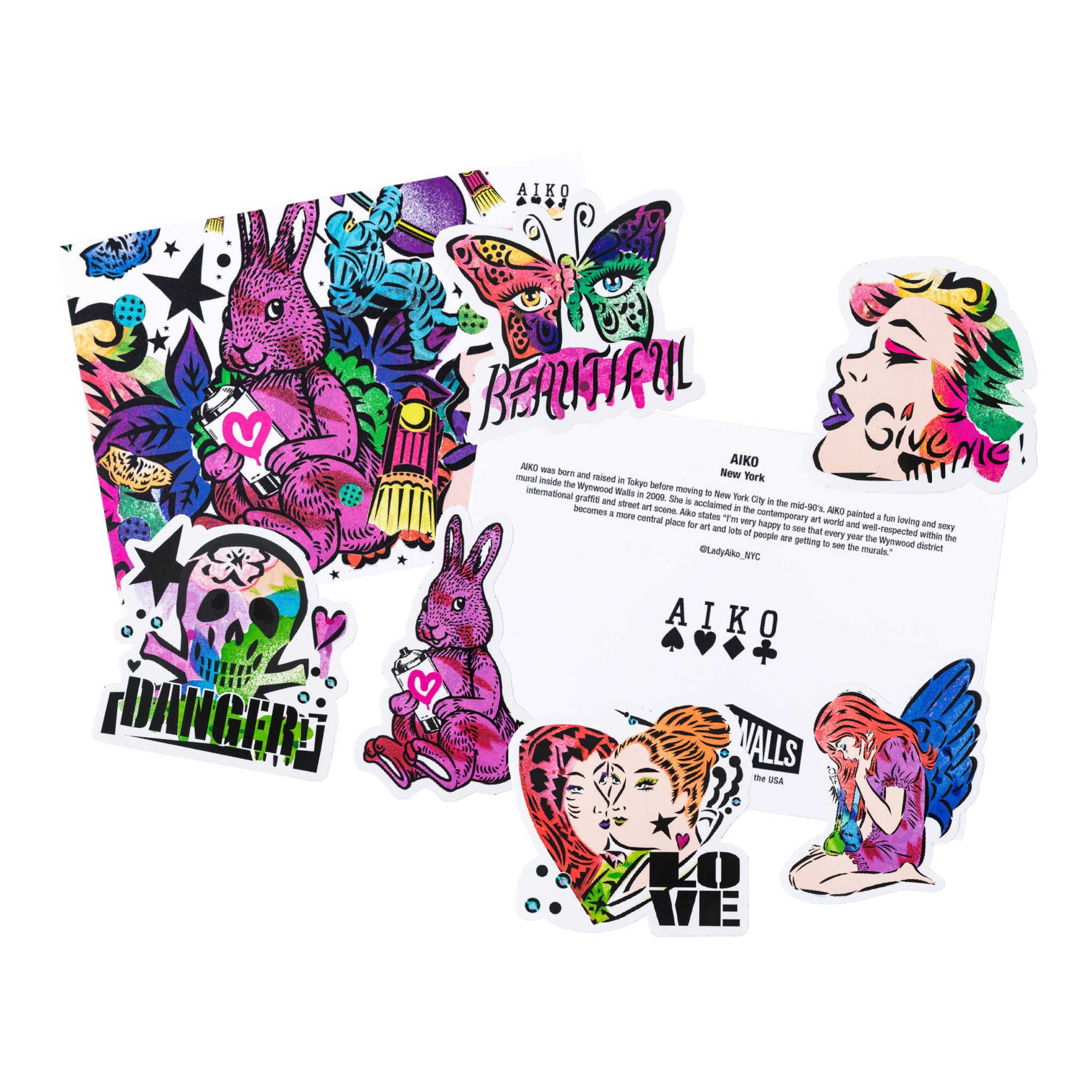 AIKO Sticker Pack - Wynwood Walls Shop