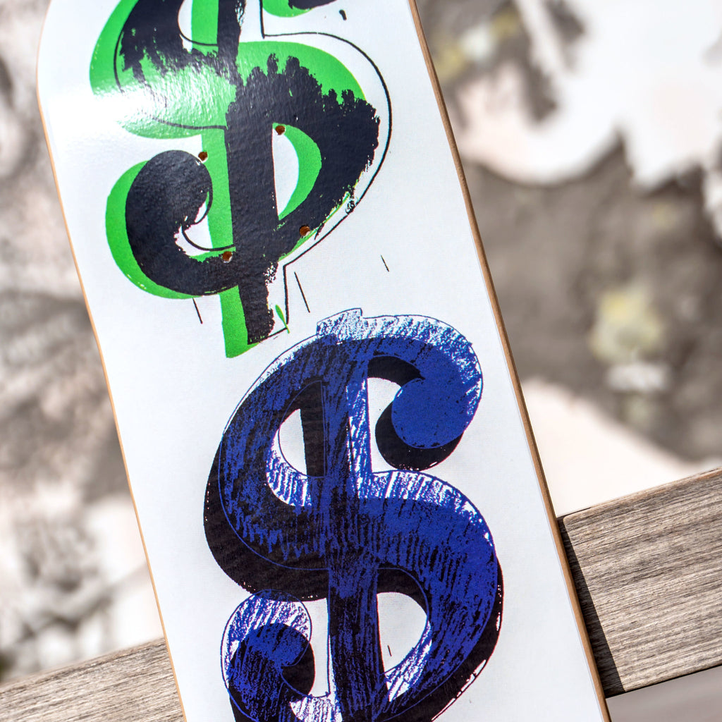 Andy Warhol Dollar Sign (9) Solo B, 1982 Skate Deck - Wynwood Walls Shop