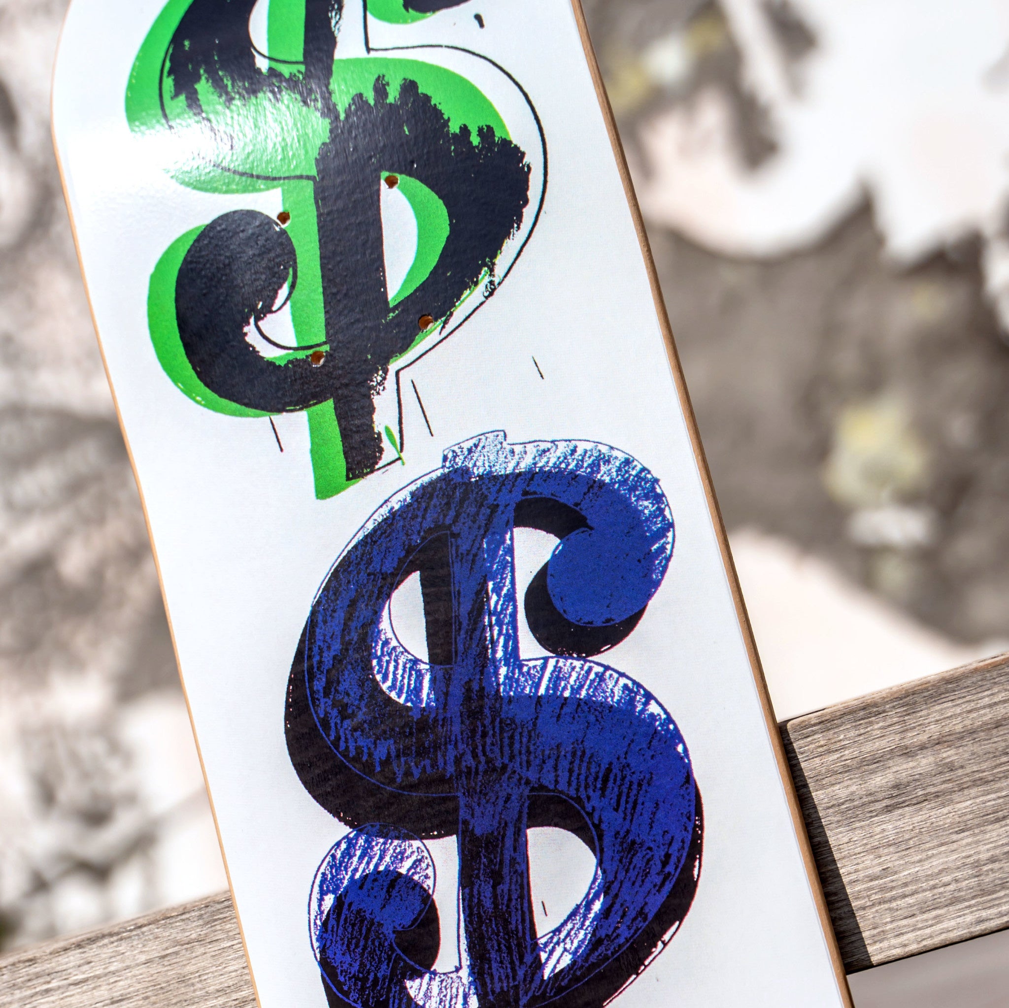 Andy Warhol Dollar Sign (9) Solo B, 1982 Skate Deck - Wynwood Walls Shop