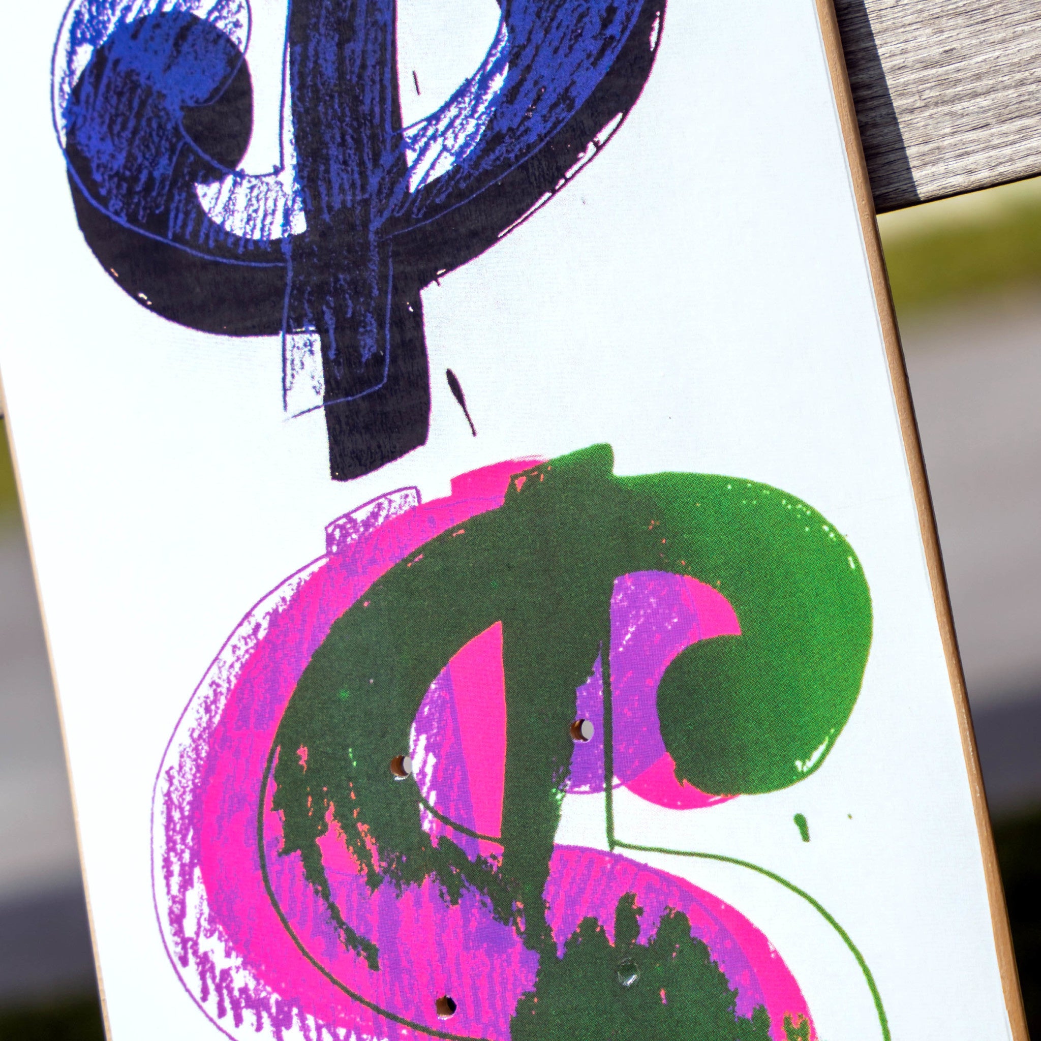 Andy Warhol Dollar Sign (9) Solo B, 1982 Skate Deck - Wynwood Walls Shop