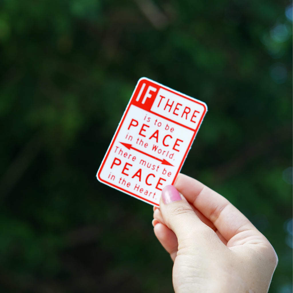 Scott Froschauer Peace Sign  Sticker