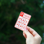 Scott Froschauer Peace Sign  Sticker