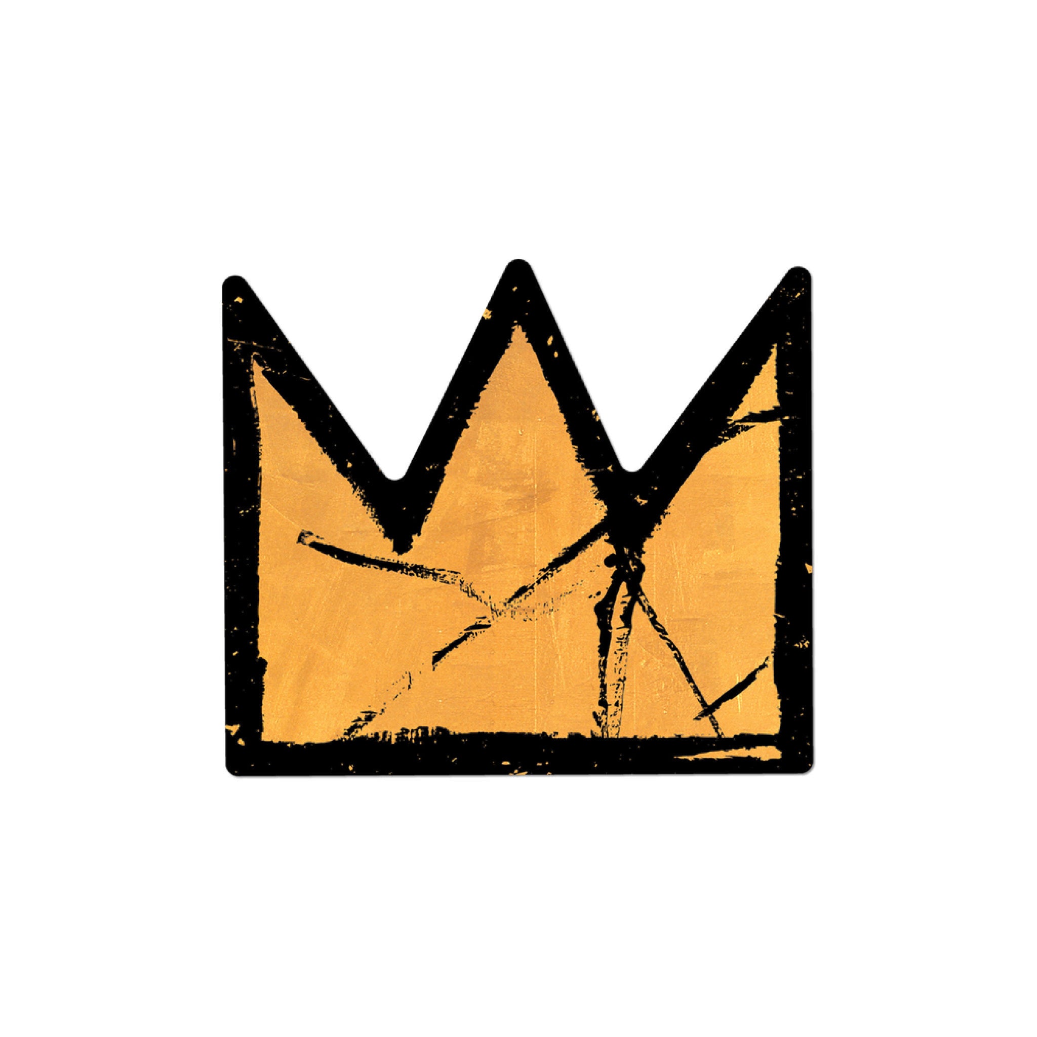 Jean-Michel Basquiat Gold Crown Single Sticker - Wynwood Walls Shop