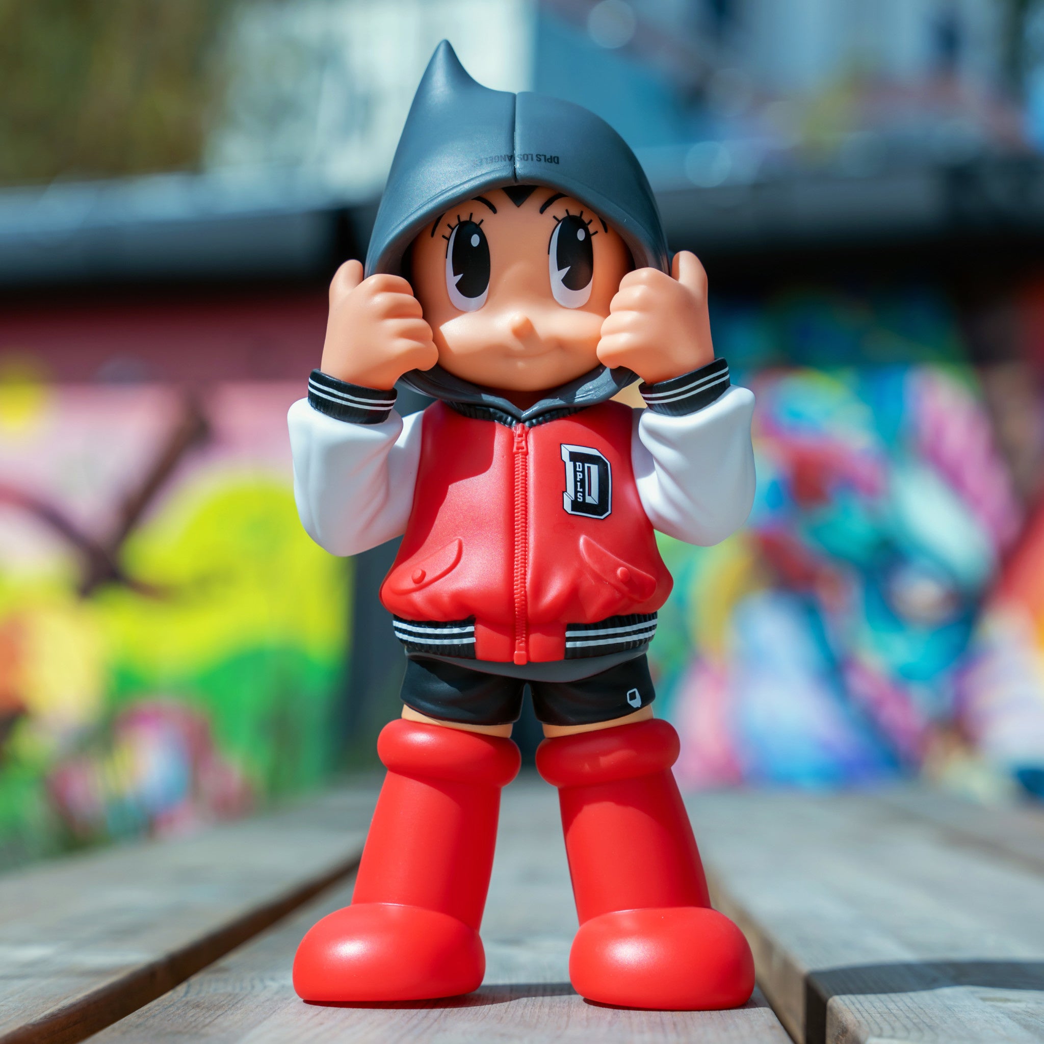 Astro Boy Hoodie DPLS Team Red 10 inch - Wynwood Walls Shop