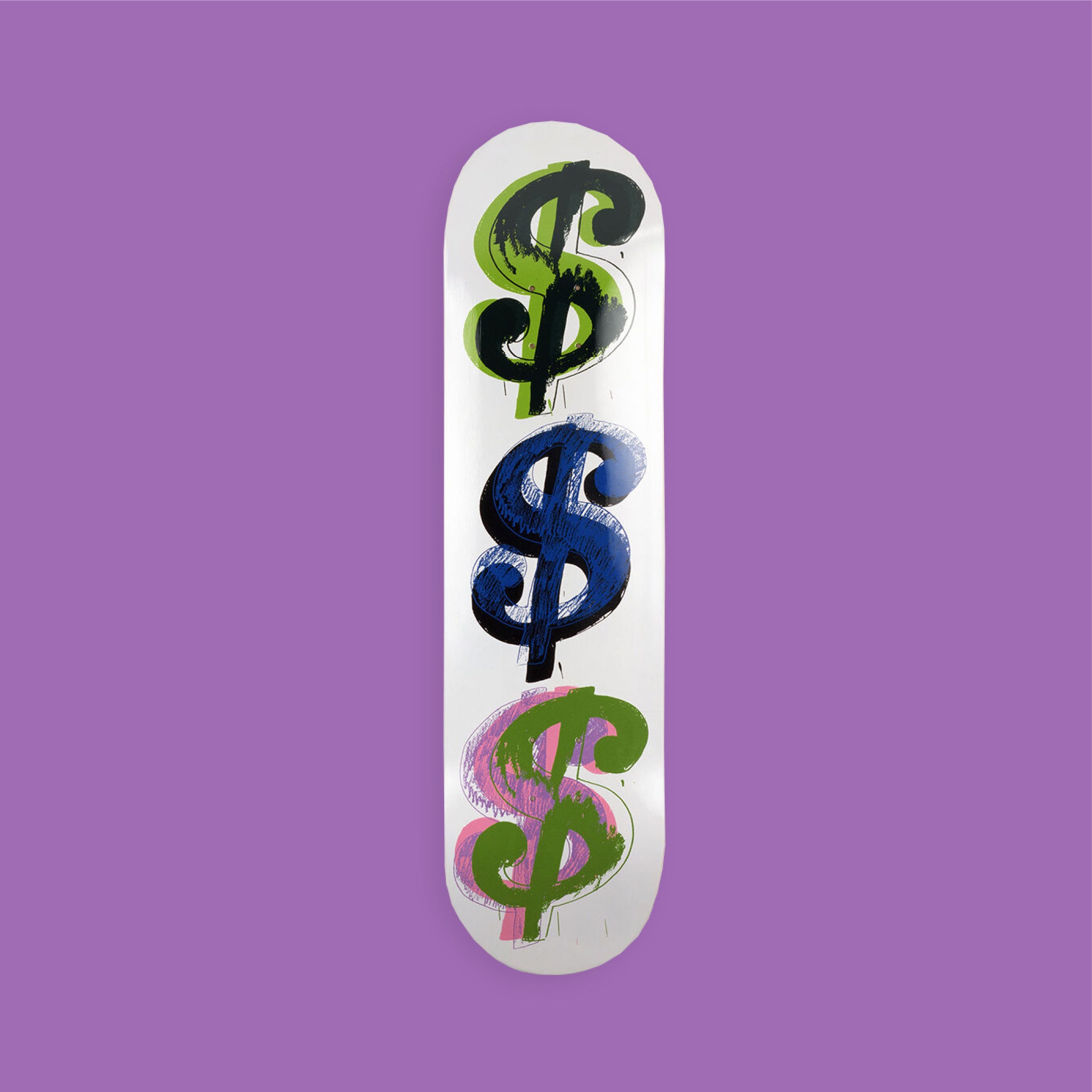 Andy Warhol Dollar Sign (9) Solo B, 1982 Skate Deck - Wynwood Walls Shop