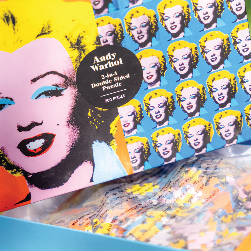 Andy Warhol MARILYN Double-Sided 500 Piece Puzzle - Wynwood Walls Shop