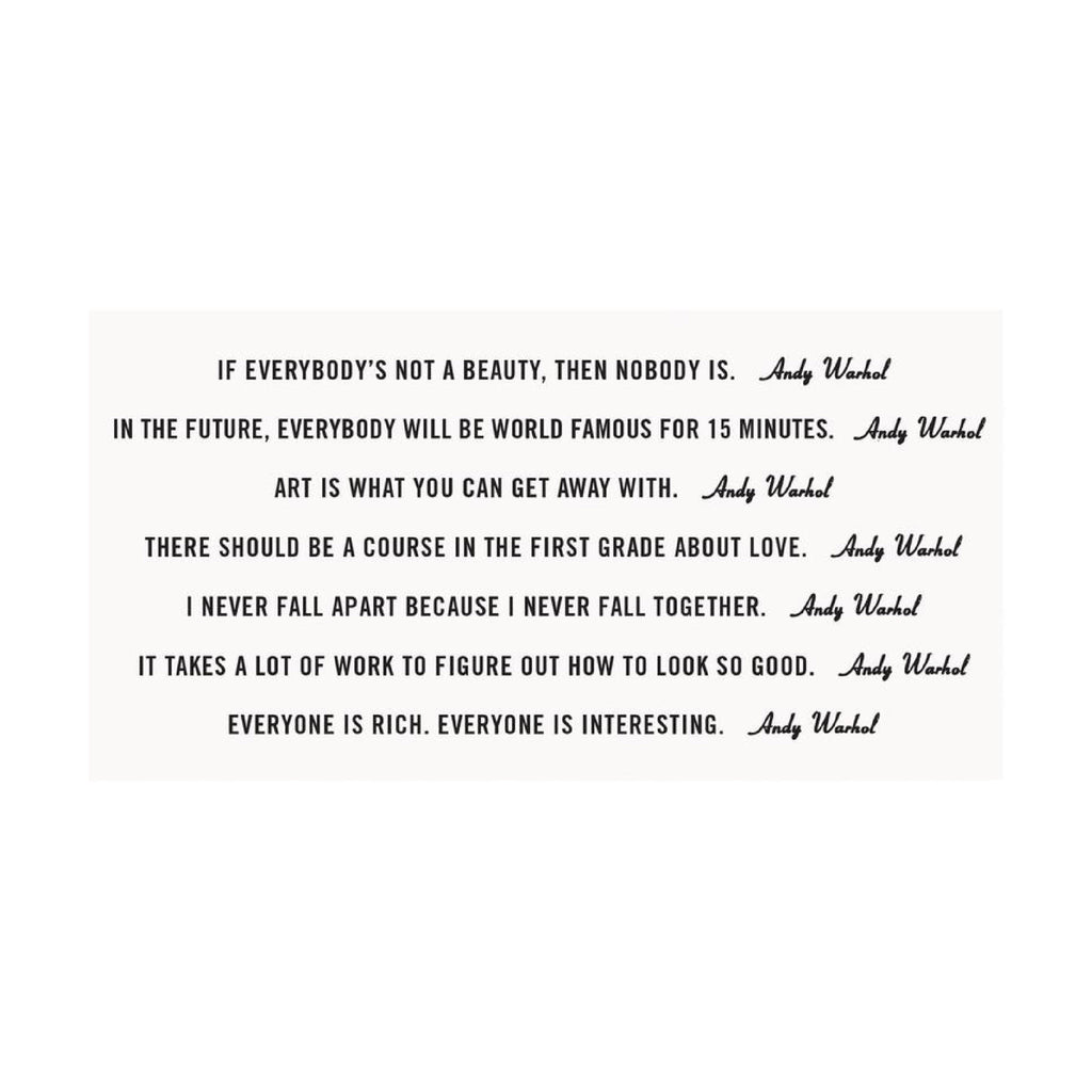 Andy Warhol Temporary Tattoo - Wynwood Walls Shop