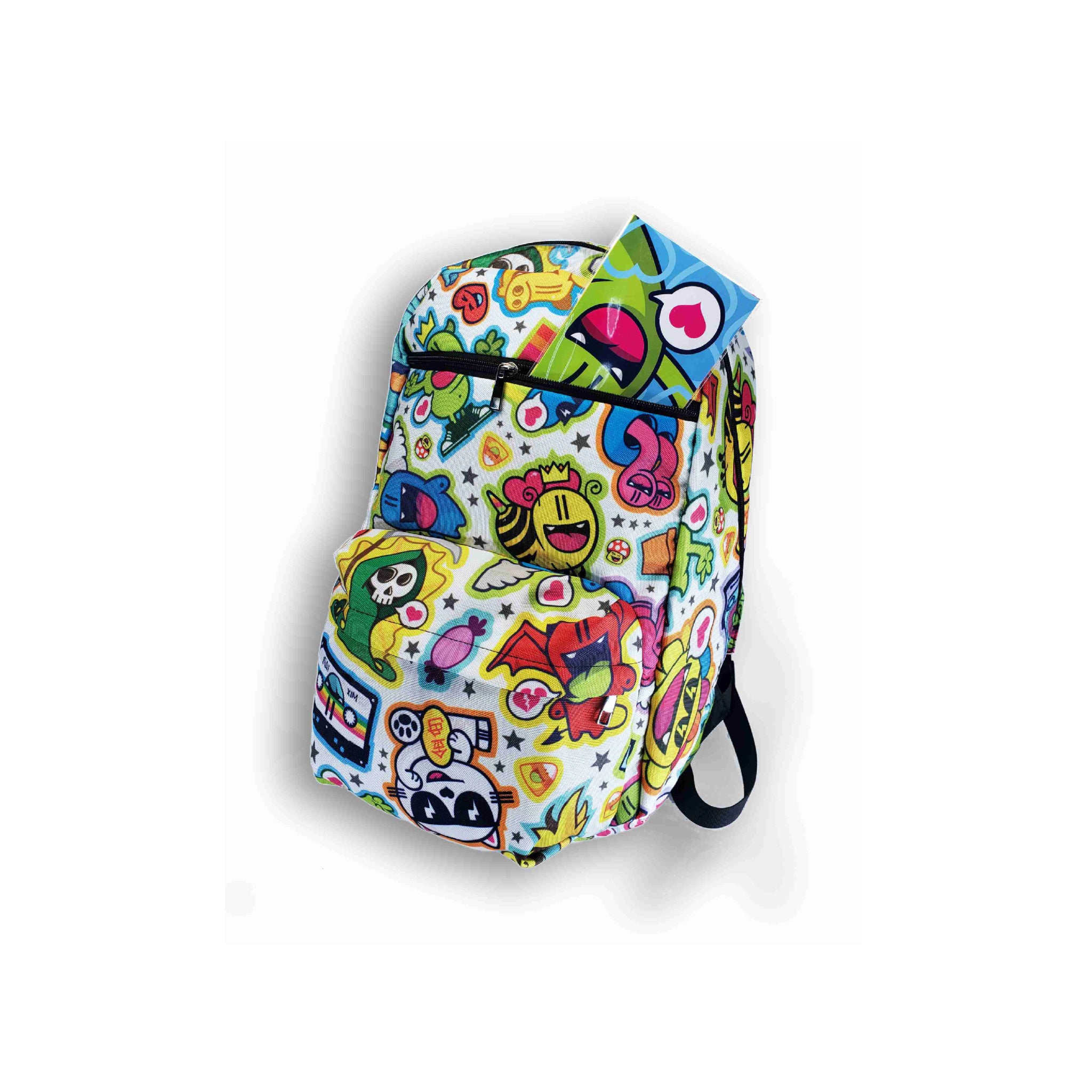 Golden305 Backpack White Pattern - Wynwood Walls Shop