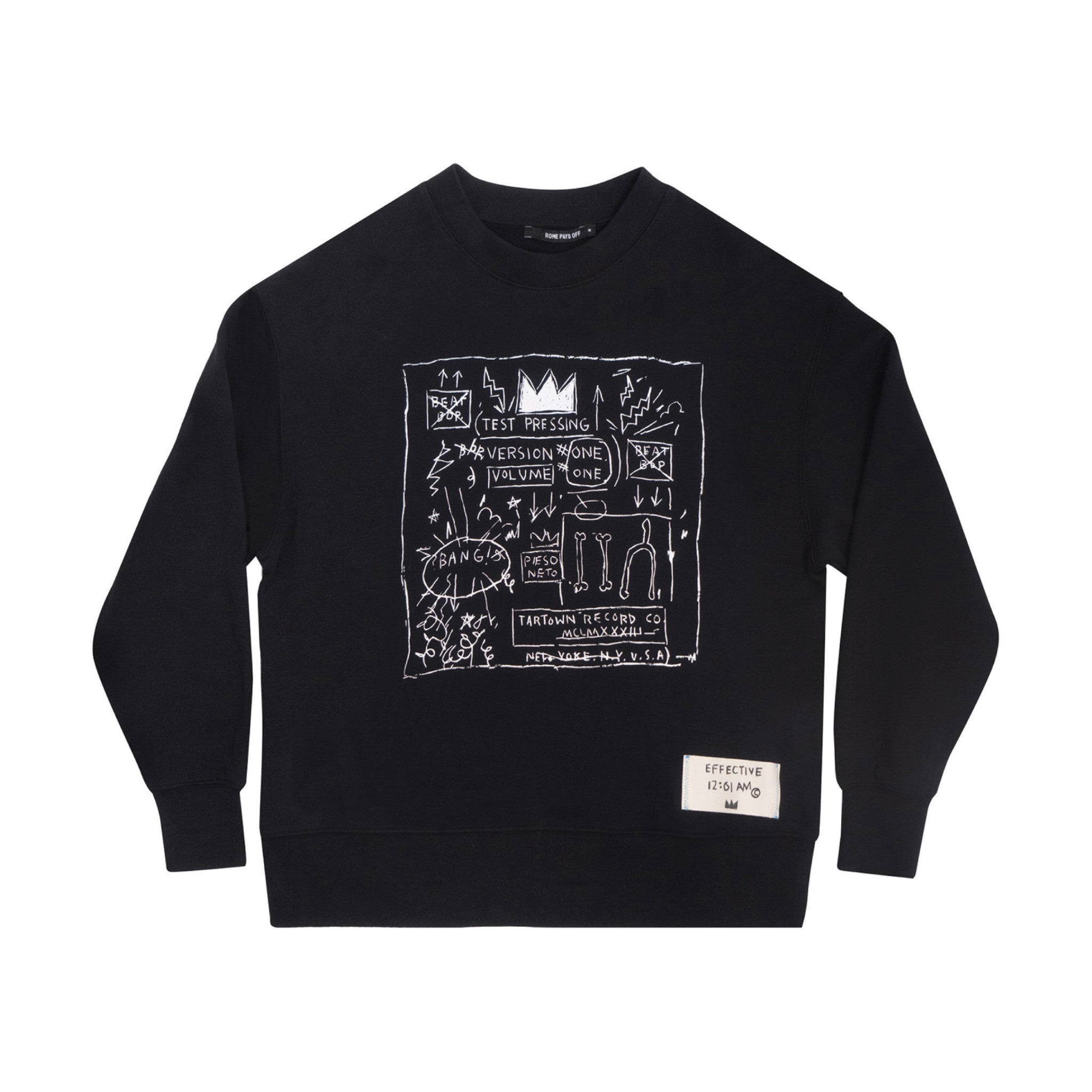 Basquiat BEAT BOP Crewneck Sweatshirt - Wynwood Walls Shop