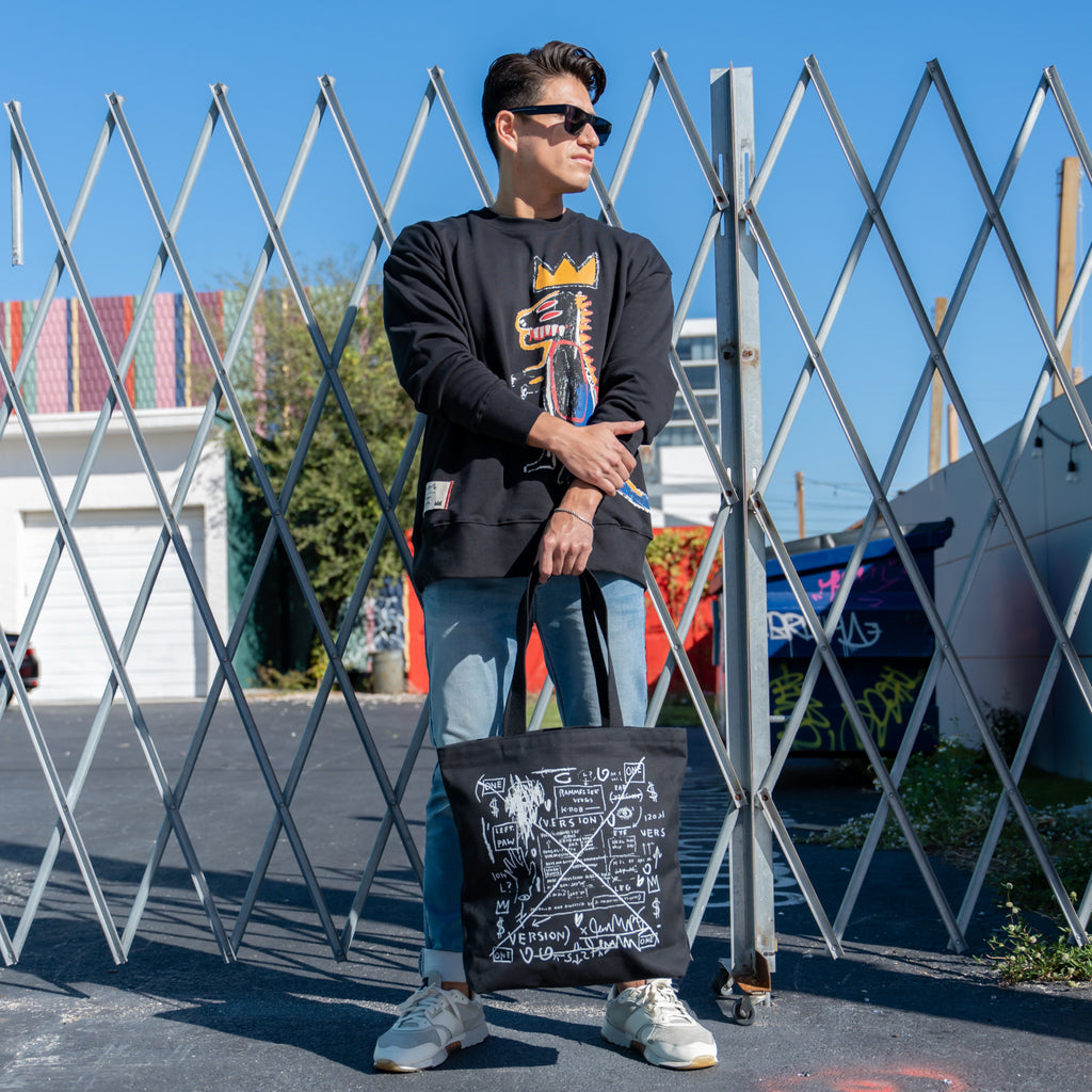 Basquiat BEAT BOP Canvas Tote Bag - Wynwood Walls Shop