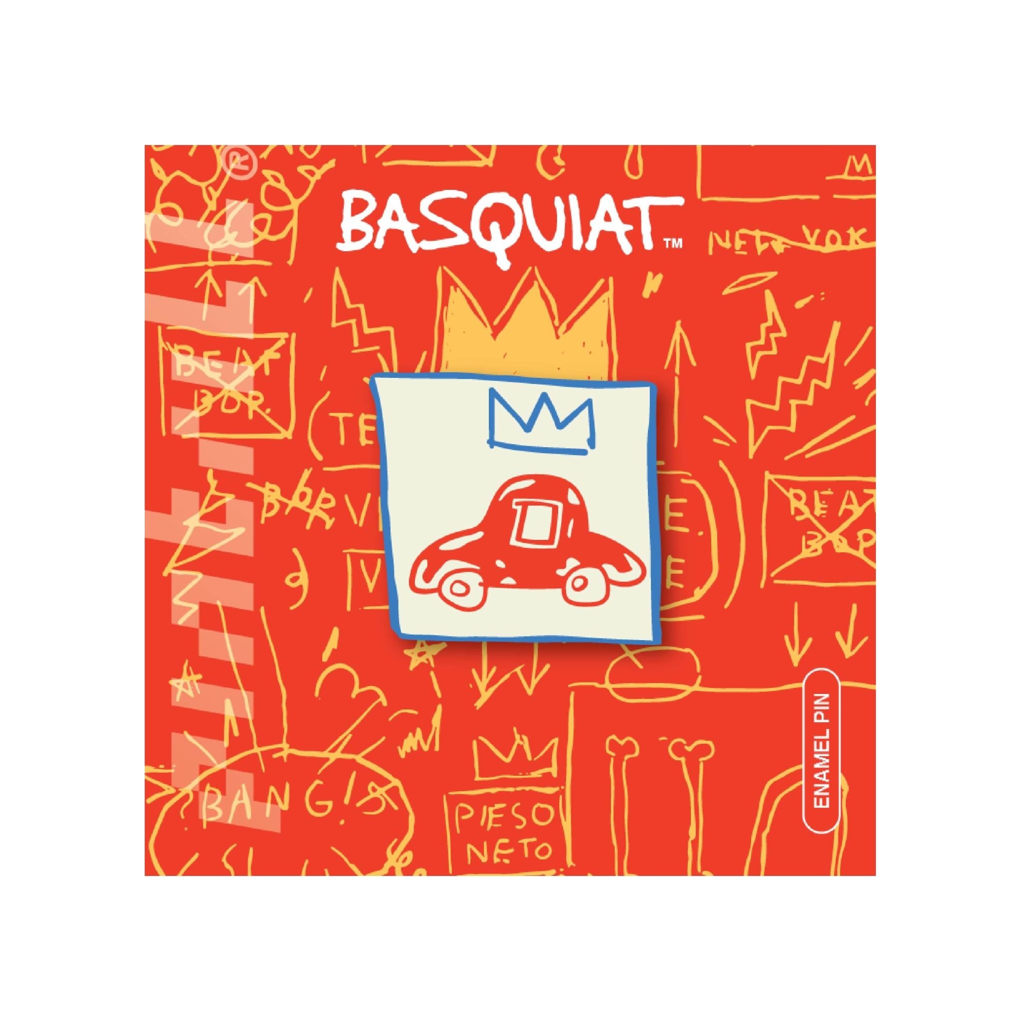Jean-Michel Basquiat RED CAR Pin