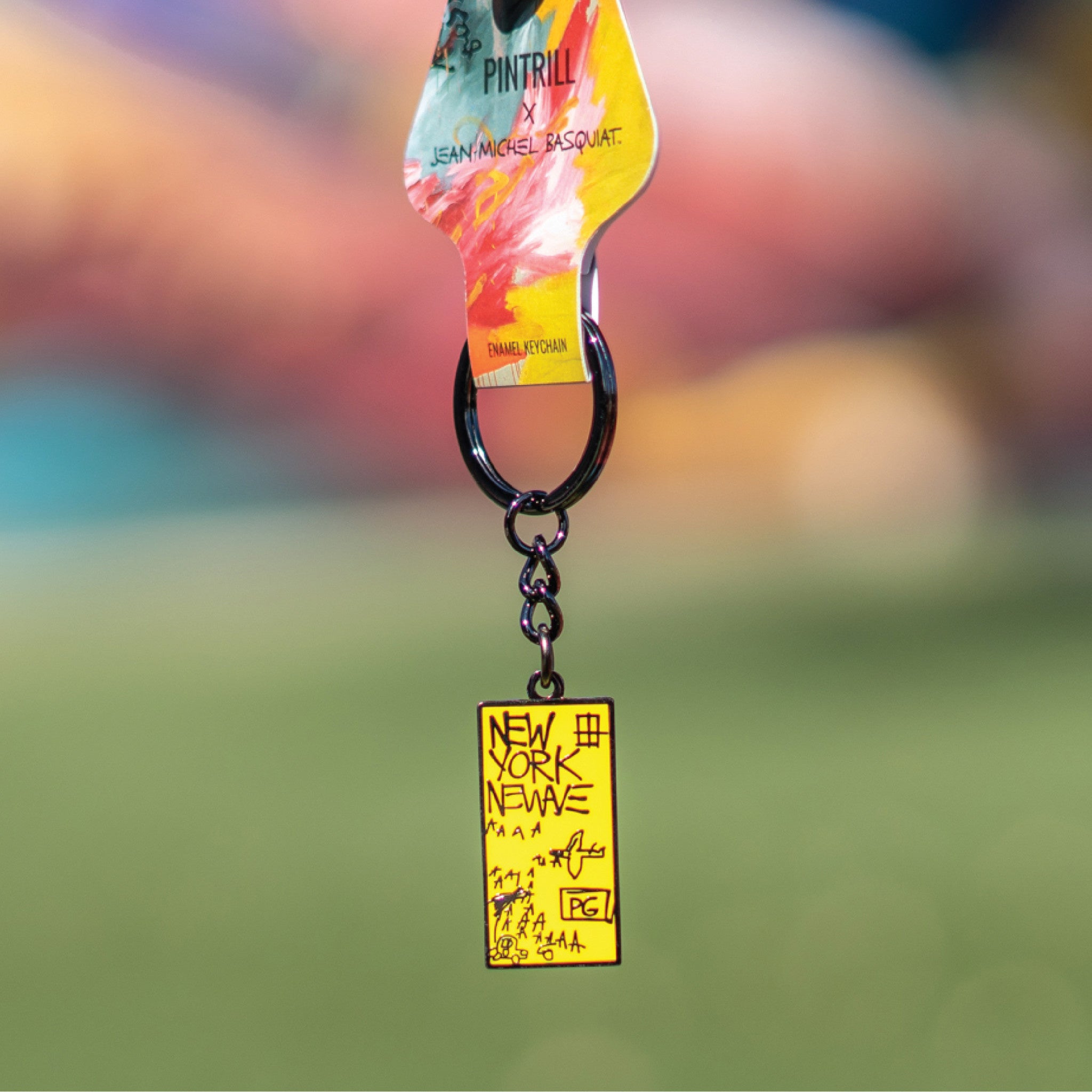 Jean-Michel Basquiat NEW YORK NEW WAVE Keychain Secondary image