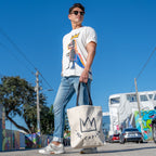 Basquiat PER CAPITA Canvas Tote Bag - Wynwood Walls Shop