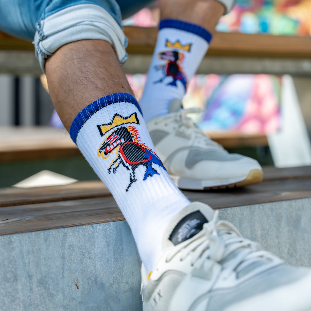 Basquiat PEZ DISPENSER Crew Socks - Wynwood Walls Shop