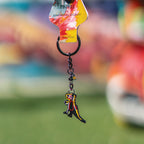 Jean-Michel Basquiat - Crowned T-Rex Keychain - Wynwood Walls Shop