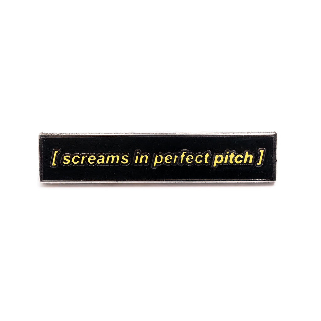 Closed Caption PITCH PERFECT SCREAM Pin