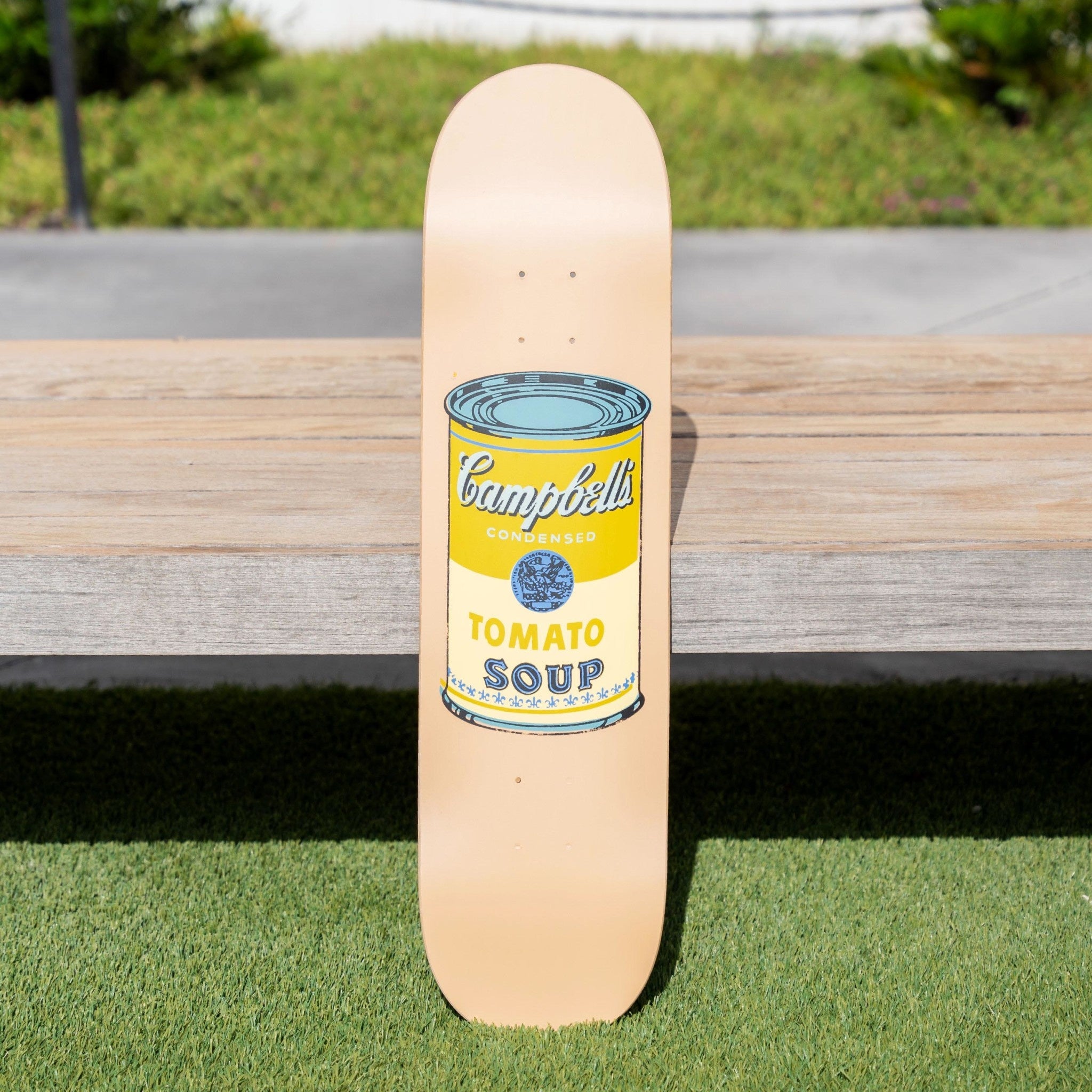 Andy Warhol Beige Campbell's Soup Skate Deck - Wynwood Walls Shop