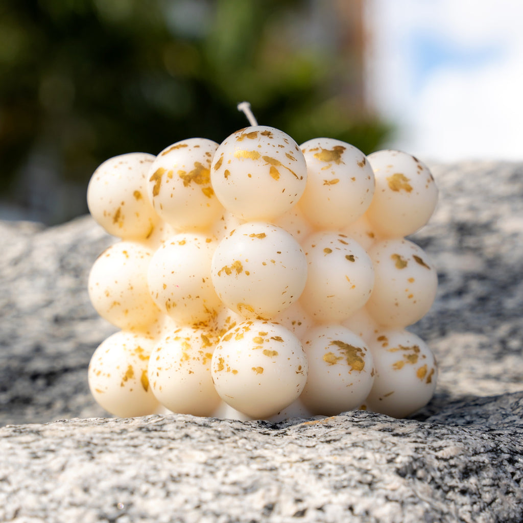 The Bold Gold Splattered Candle - Wynwood Walls Shop