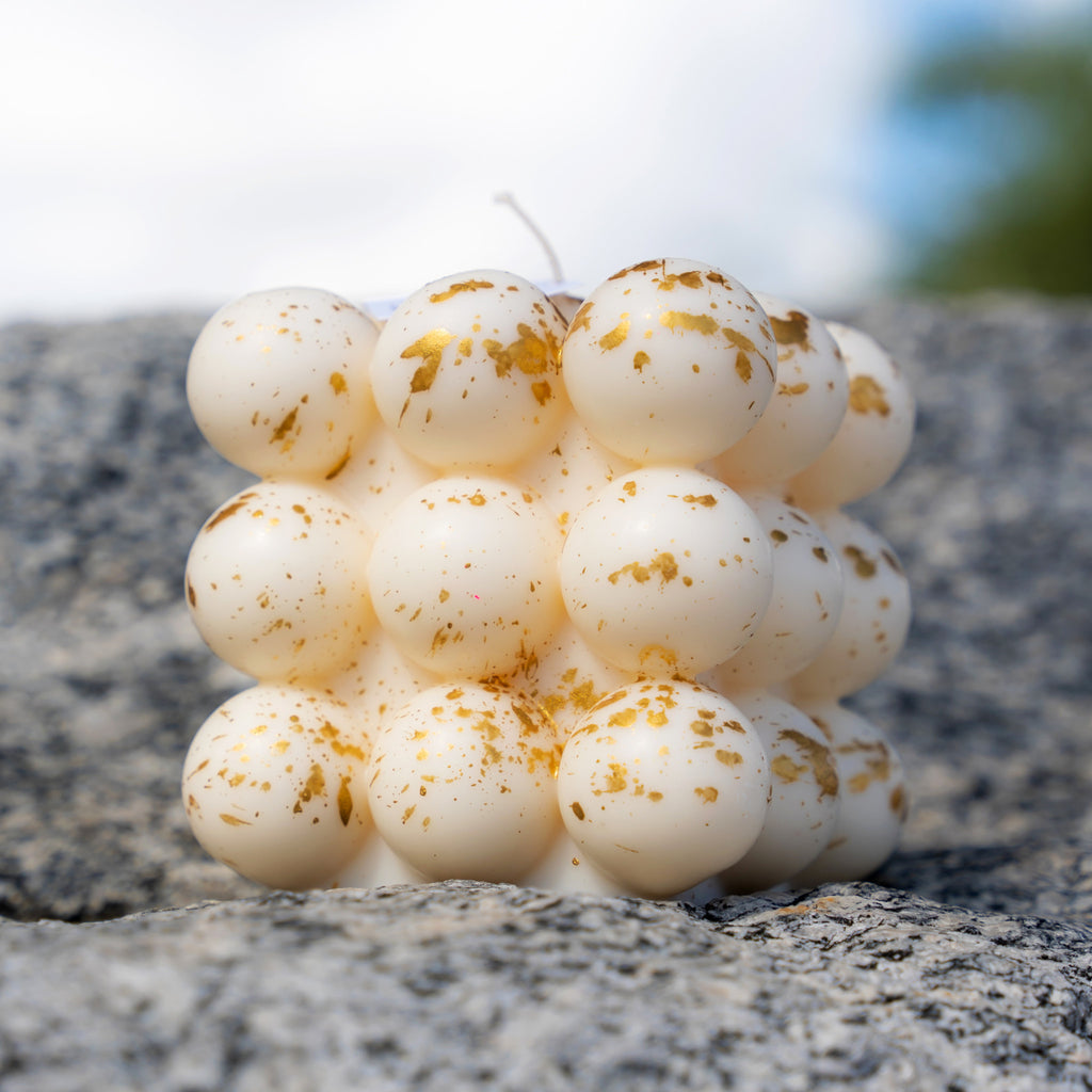 The Bold Gold Splattered Candle - Wynwood Walls Shop