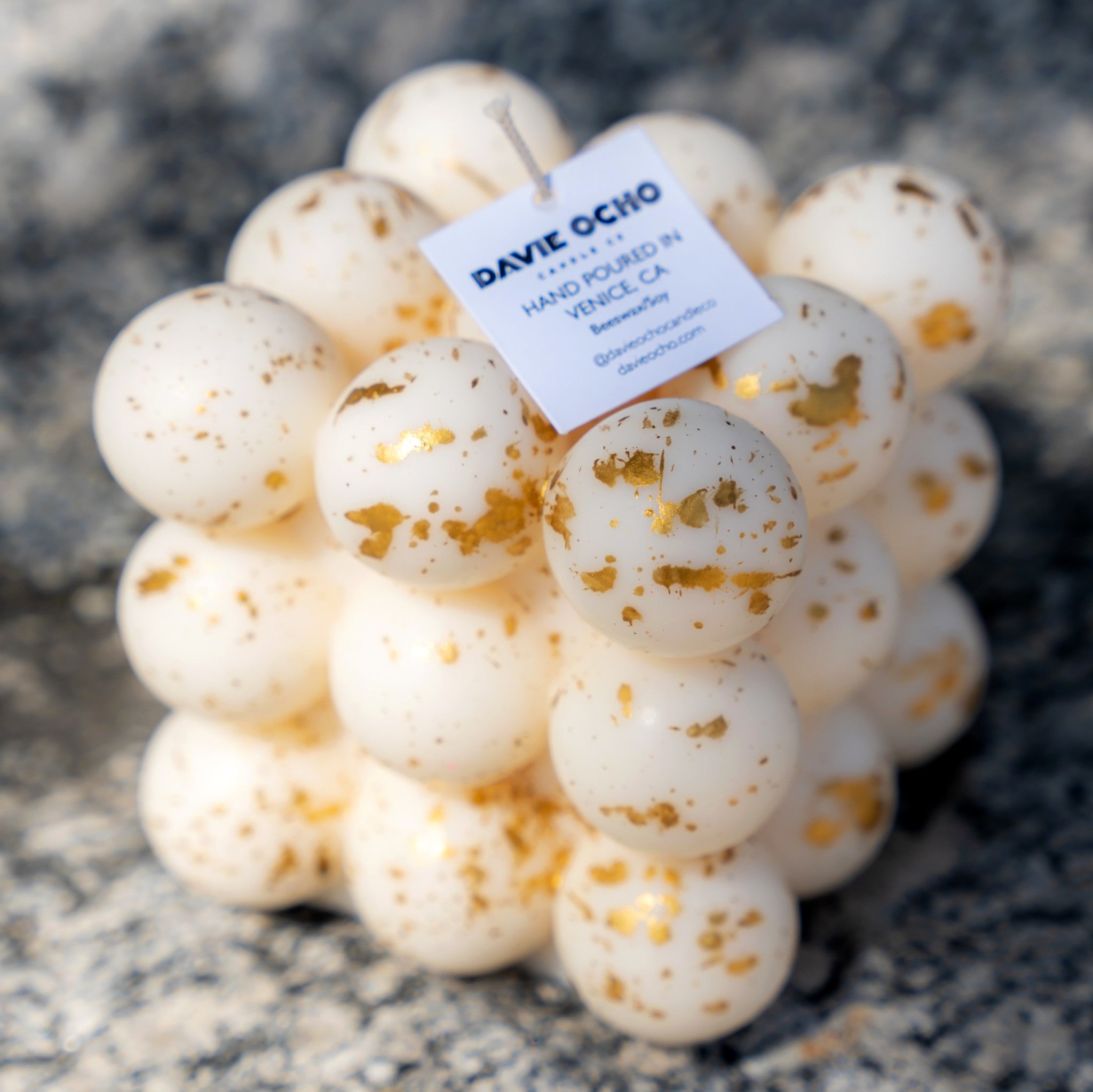 The Bold Gold Splattered Candle - Wynwood Walls Shop