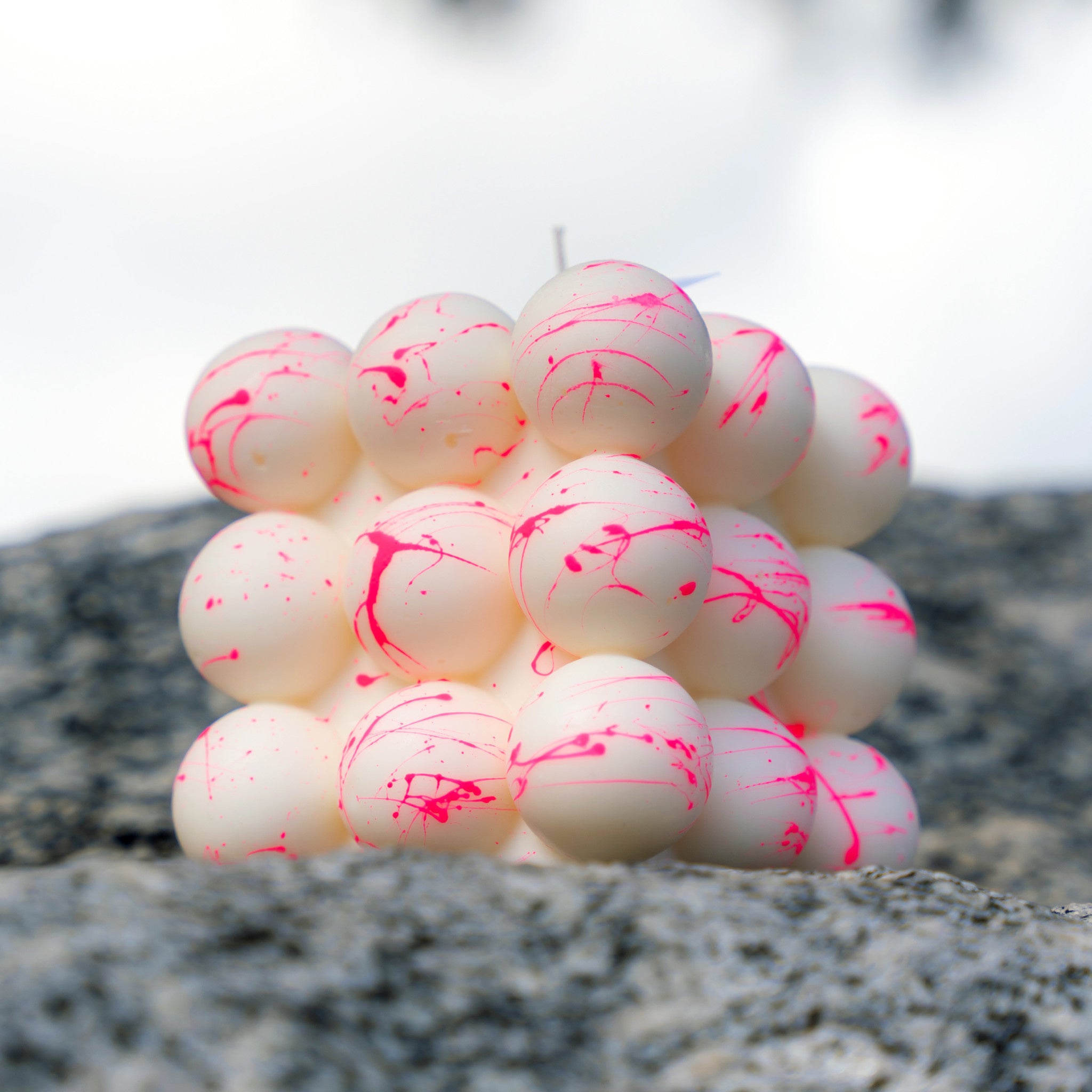 The Bold Pink Splattered Candle - Wynwood Walls Shop