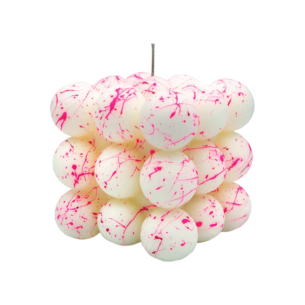 The Bold Pink Splattered Candle - Wynwood Walls Shop