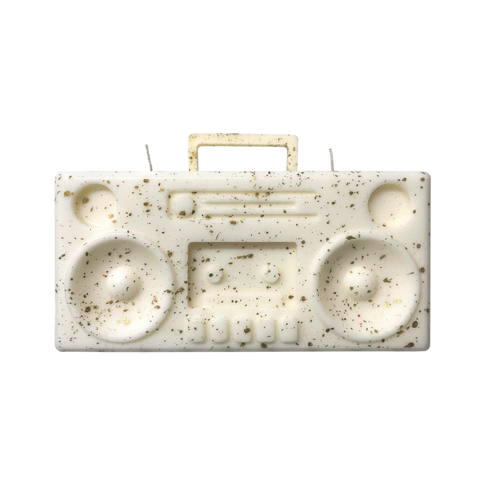 Boom Box White & Gold Candle - Wynwood Walls Shop Main image