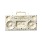 Boom Box White & Gold Candle - Wynwood Walls Shop