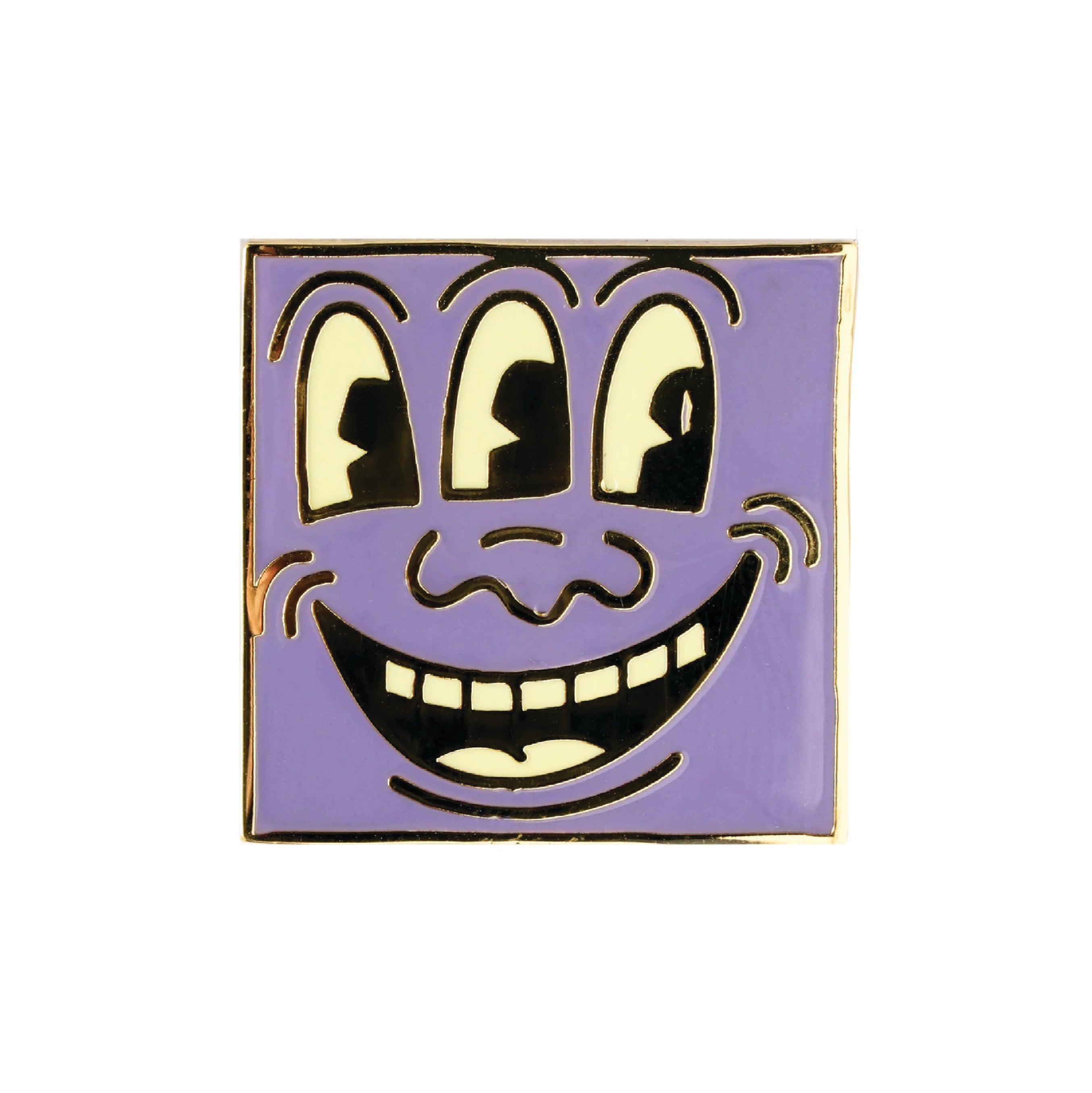 Keith Haring POP SHOP - THREE EYED MONSTER Purple Pin Main image