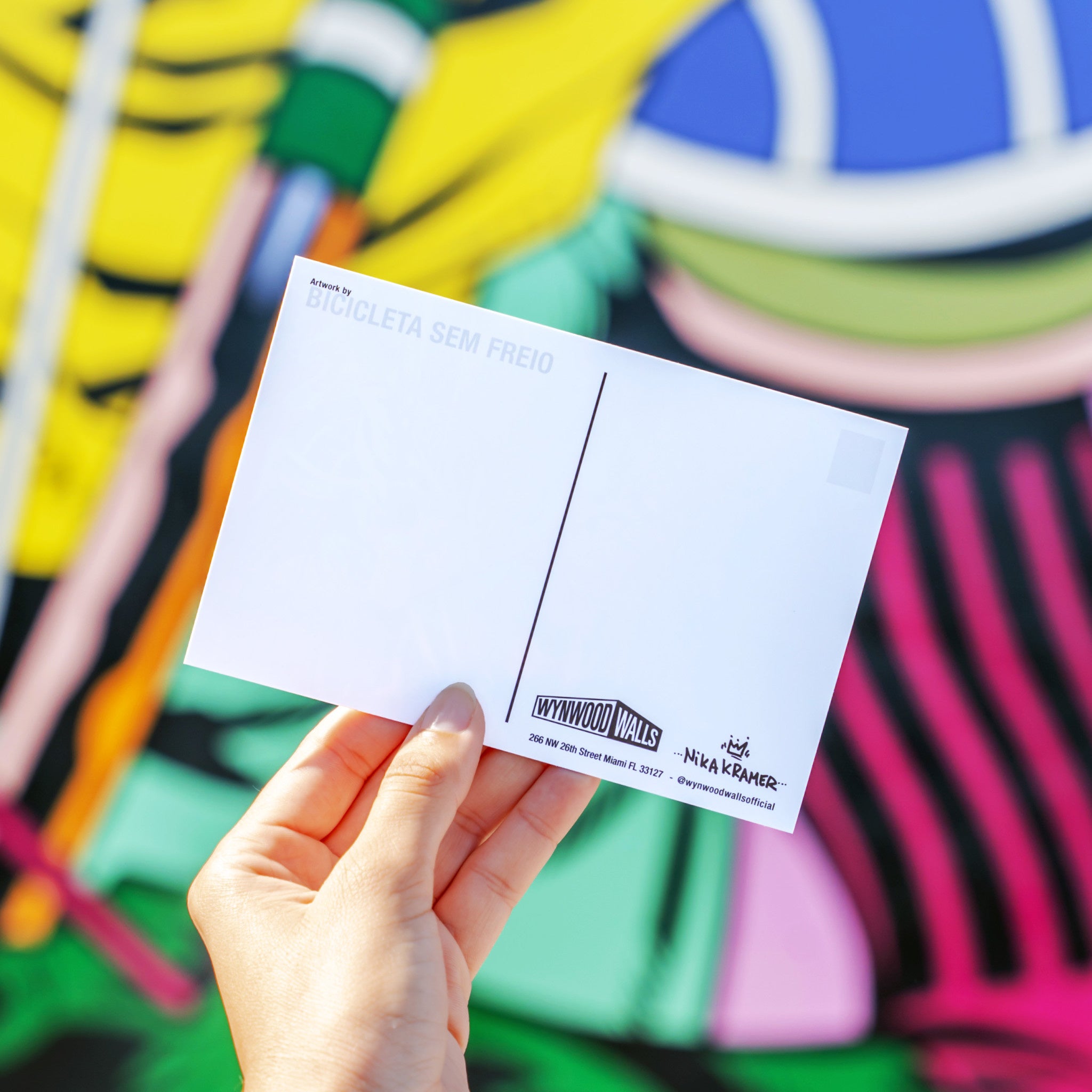 Bicicleta Sem Freio Postcard 2020 - Wynwood Walls Shop