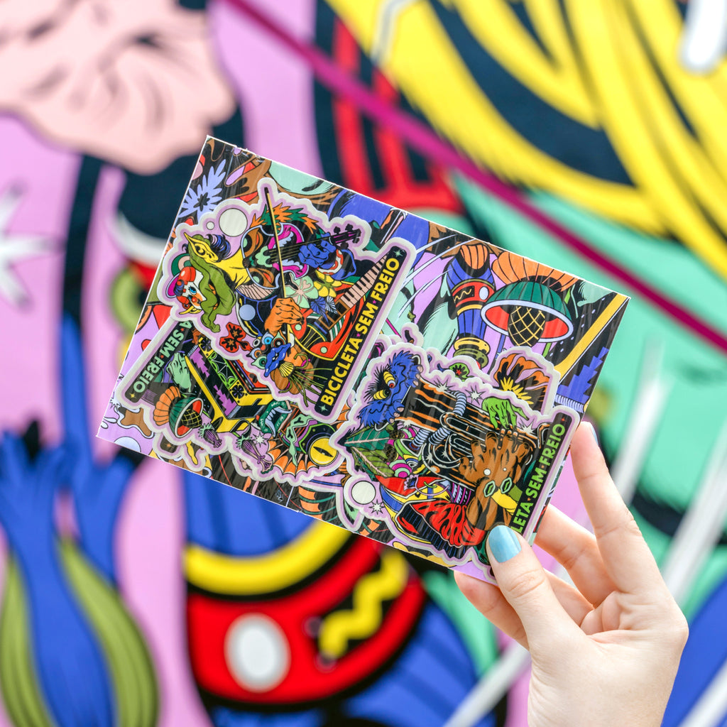Bicicleta Sem Freio THE REHEARSAL Sticker Pack - Wynwood Walls Shop