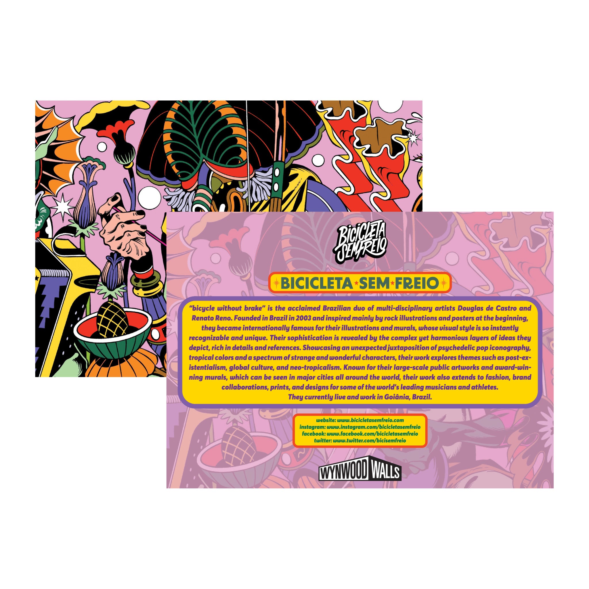 Bicicleta Sem Freio THE REHEARSAL Sticker Pack - Wynwood Walls Shop