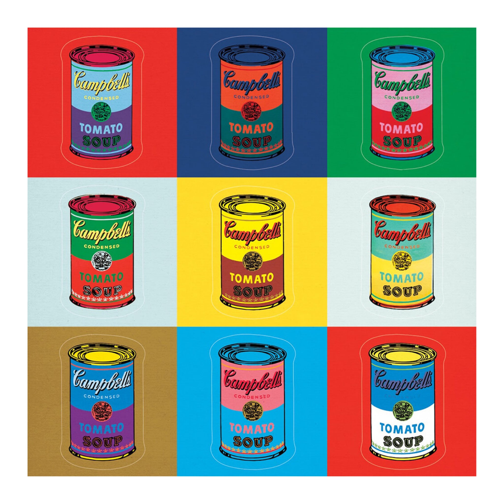 Apply Stickers - Campbell's Soup Cans Sticker Sheet 5 x 5 - Wynwood Walls Shop
