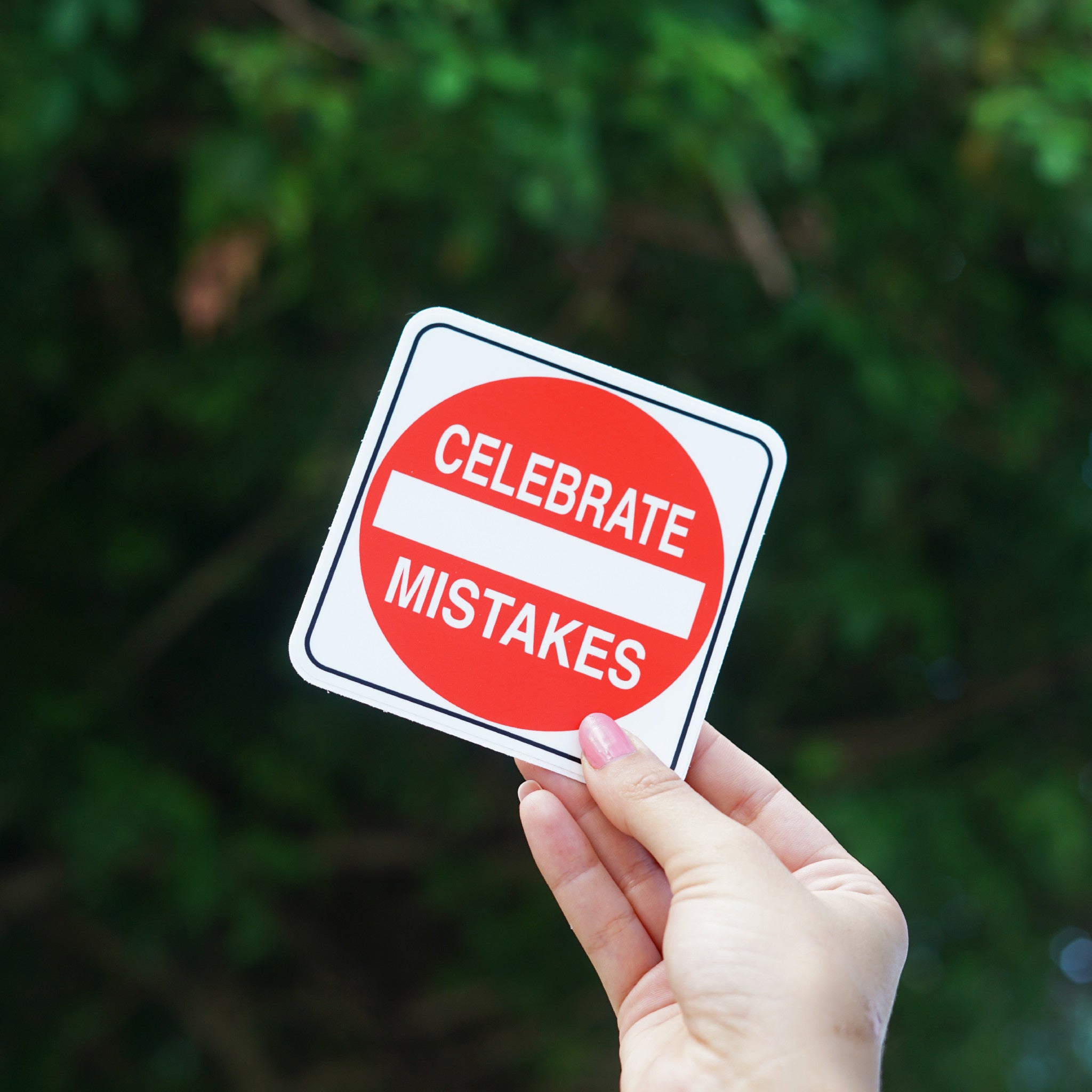 Scott Froschauer Celebrate Mistakes  Sticker Secondary image