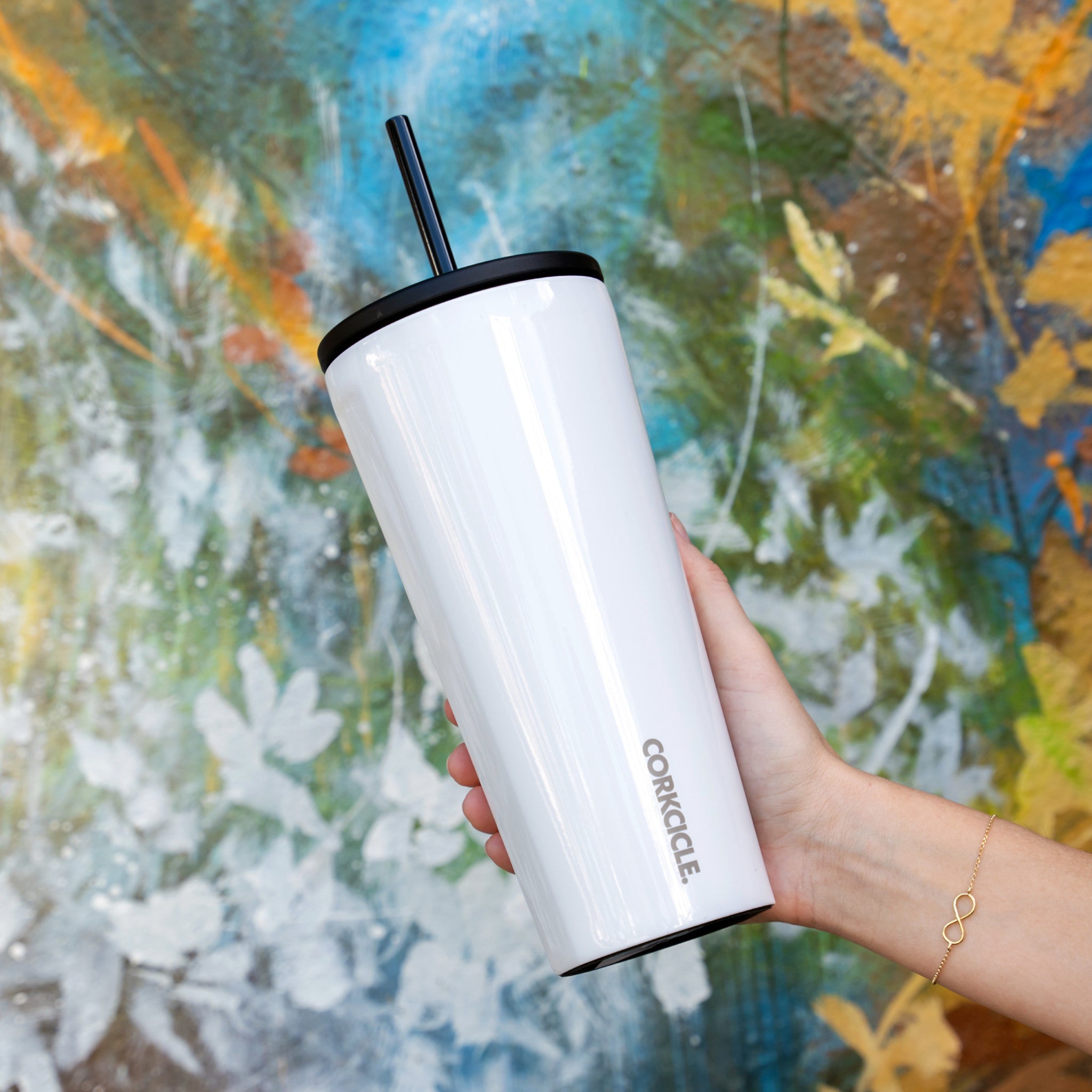 Cold Cup - 24oz Gloss White - Wynwood Walls Shop