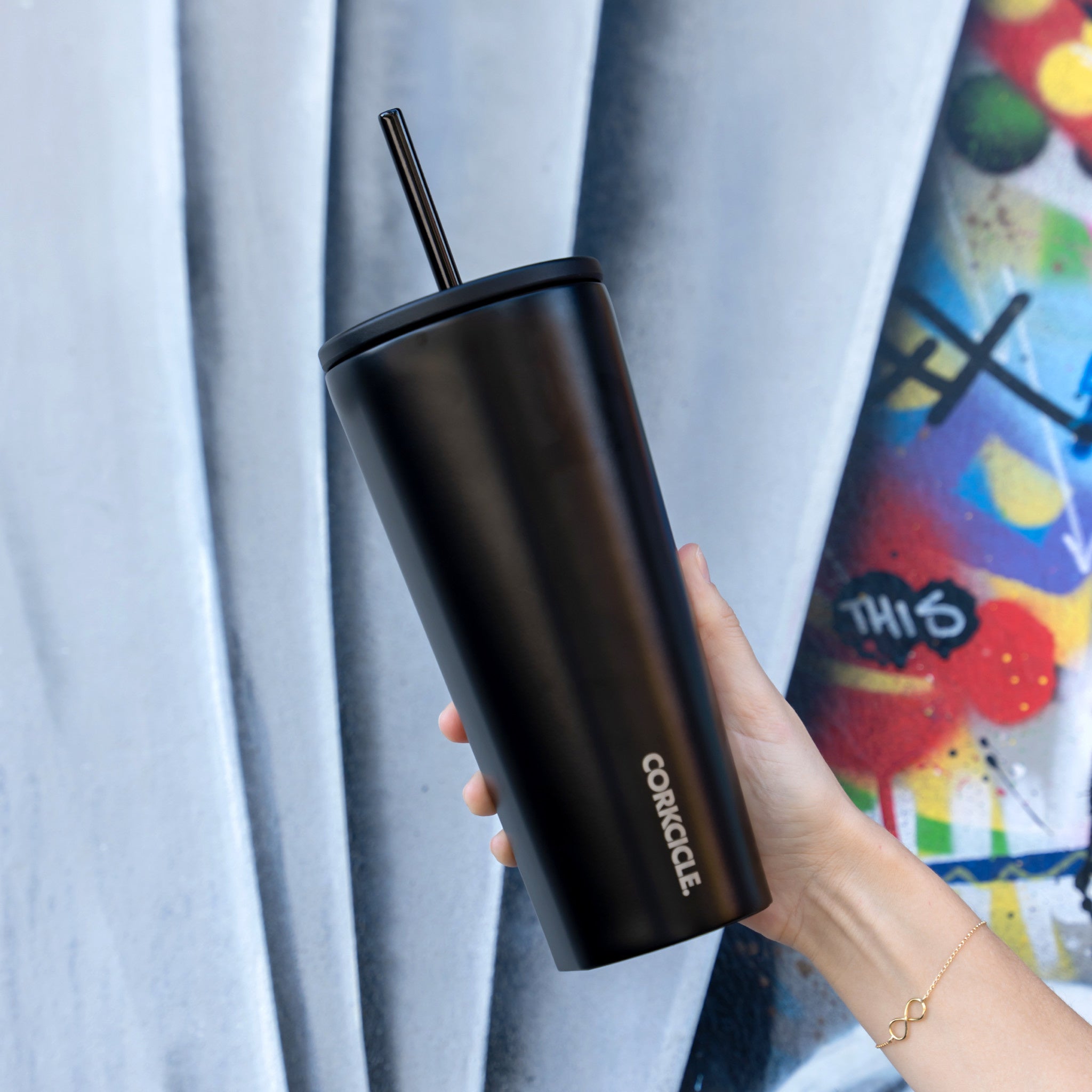 Cold Cup - 24oz Matte Black - Wynwood Walls Shop